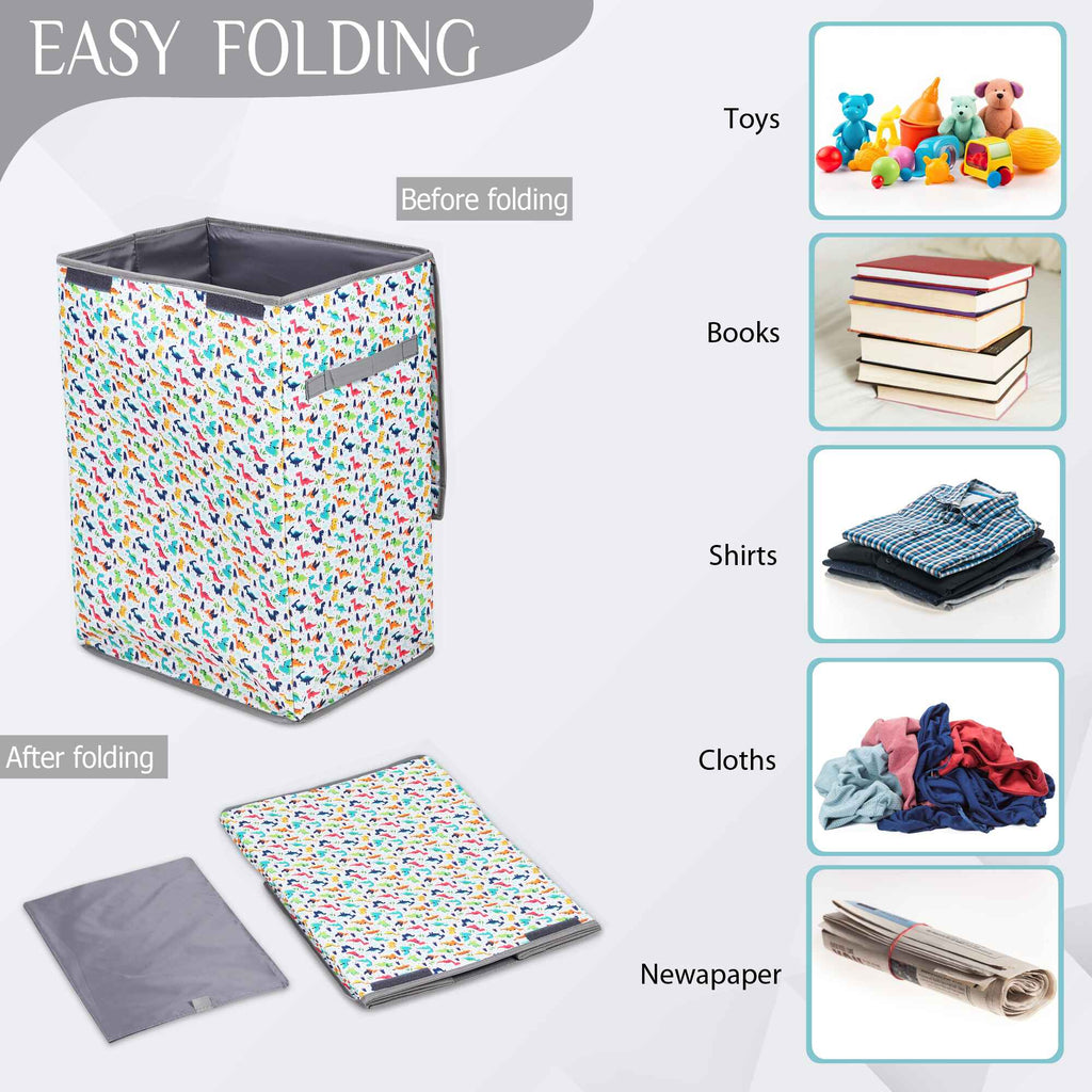 Laundry Bag - Foldable with Handle (Dinosaur)