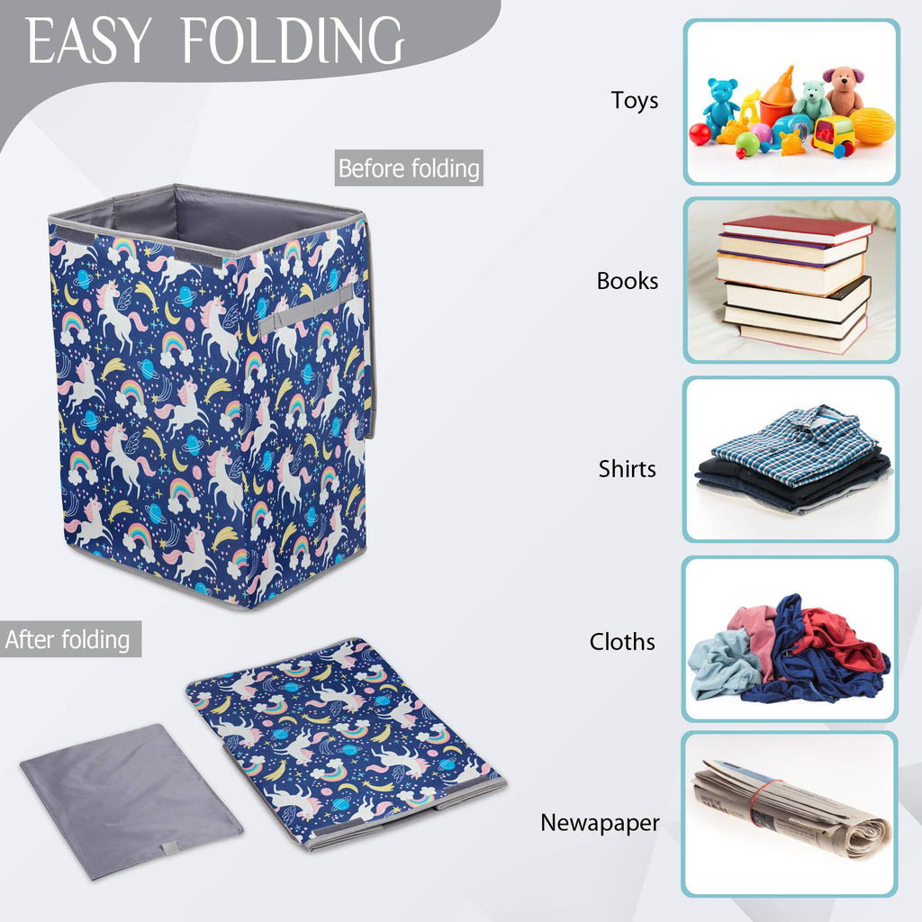 Laundry Bag - Foldable with Handle (Unicorn)