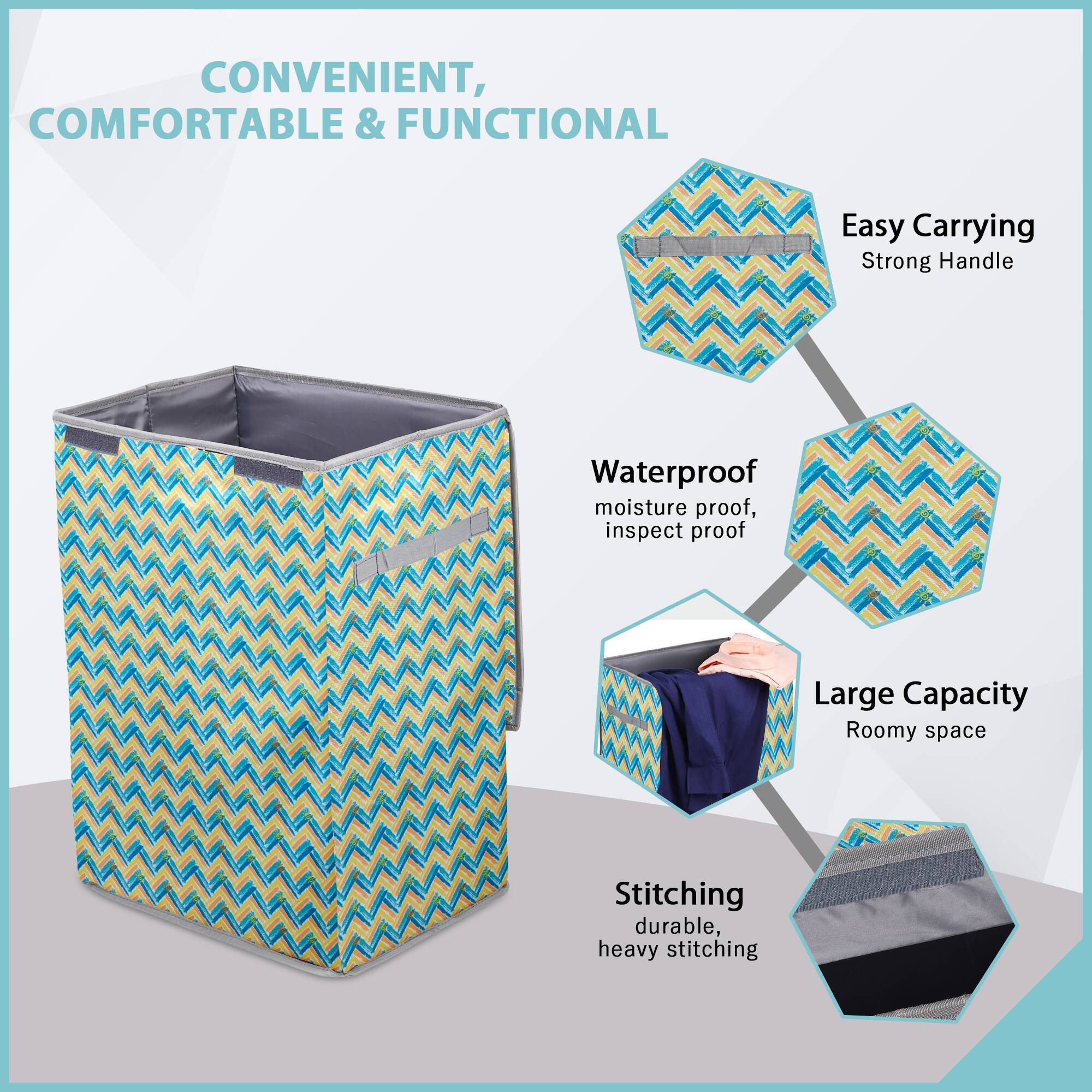 Laundry Bag - Foldable with Handle (Sunshine)