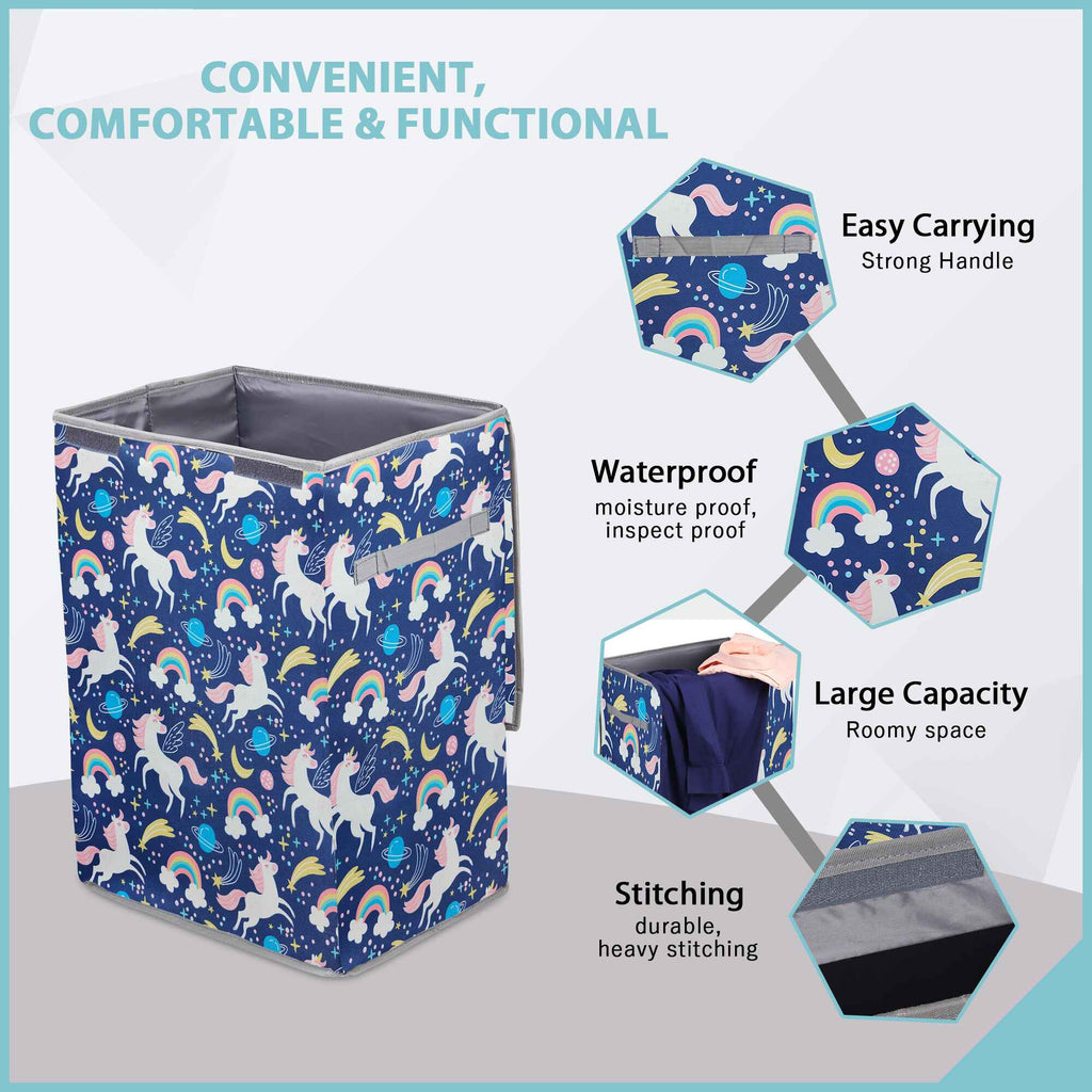 Laundry Bag - Foldable with Handle (Unicorn)