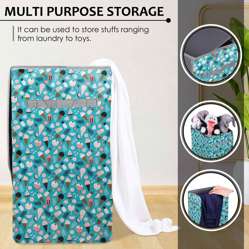 Laundry Bag - Foldable with Handle (Ice Cream)