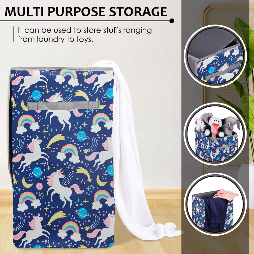 Laundry Bag - Foldable with Handle (Unicorn)