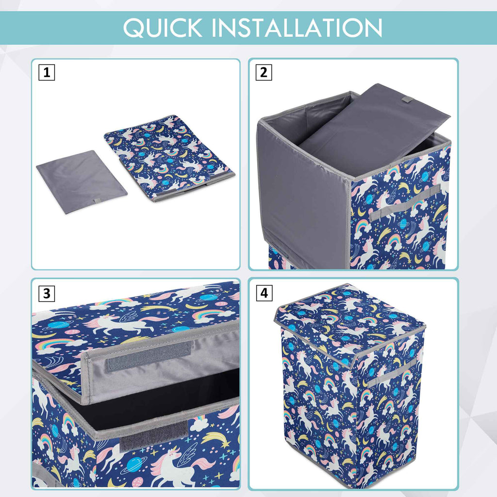 Laundry Bag - Foldable with Handle (Unicorn)