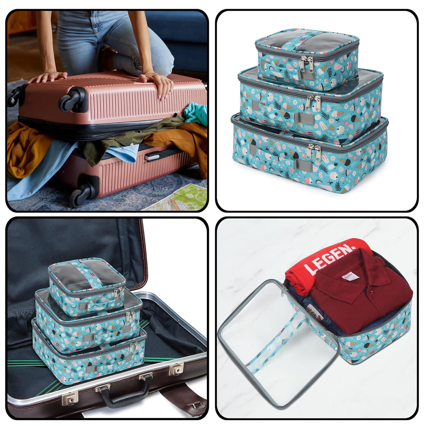 Multi-functional Bag Organiser (Pack of 3)