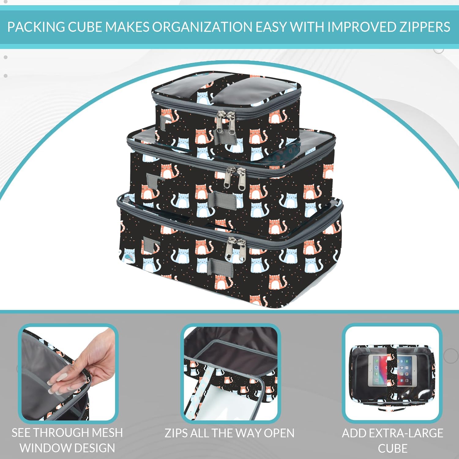 Multi-functional Bag Organiser (Pack of 3)