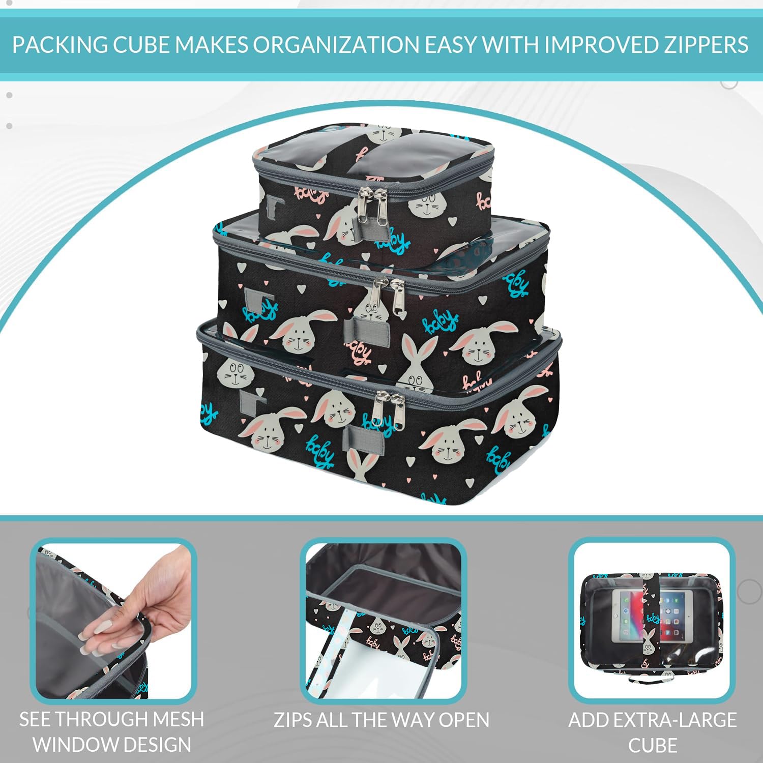 Multi-functional Bag Organiser (Pack of 3)