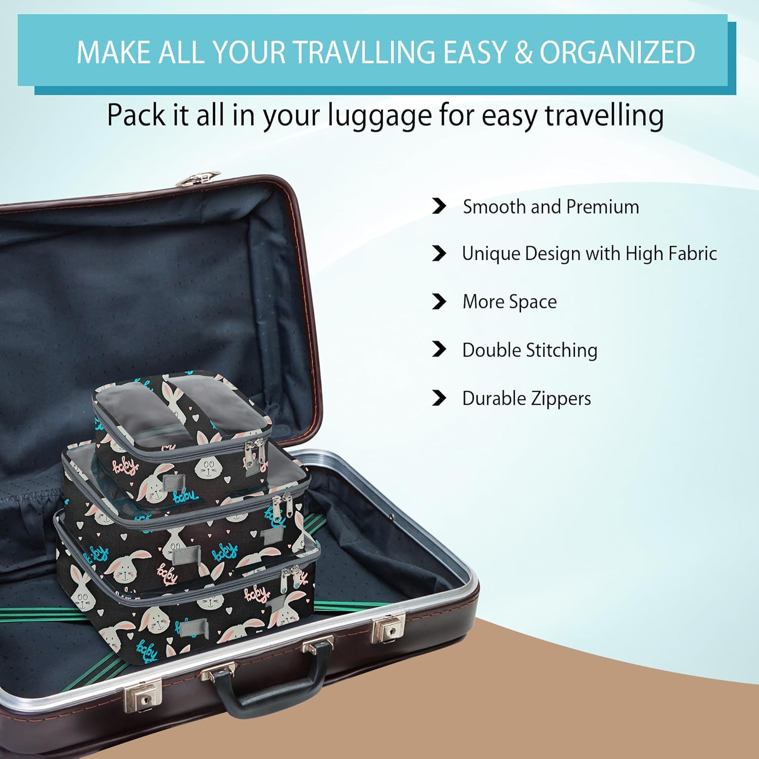 Multi-functional Bag Organiser (Pack of 3)