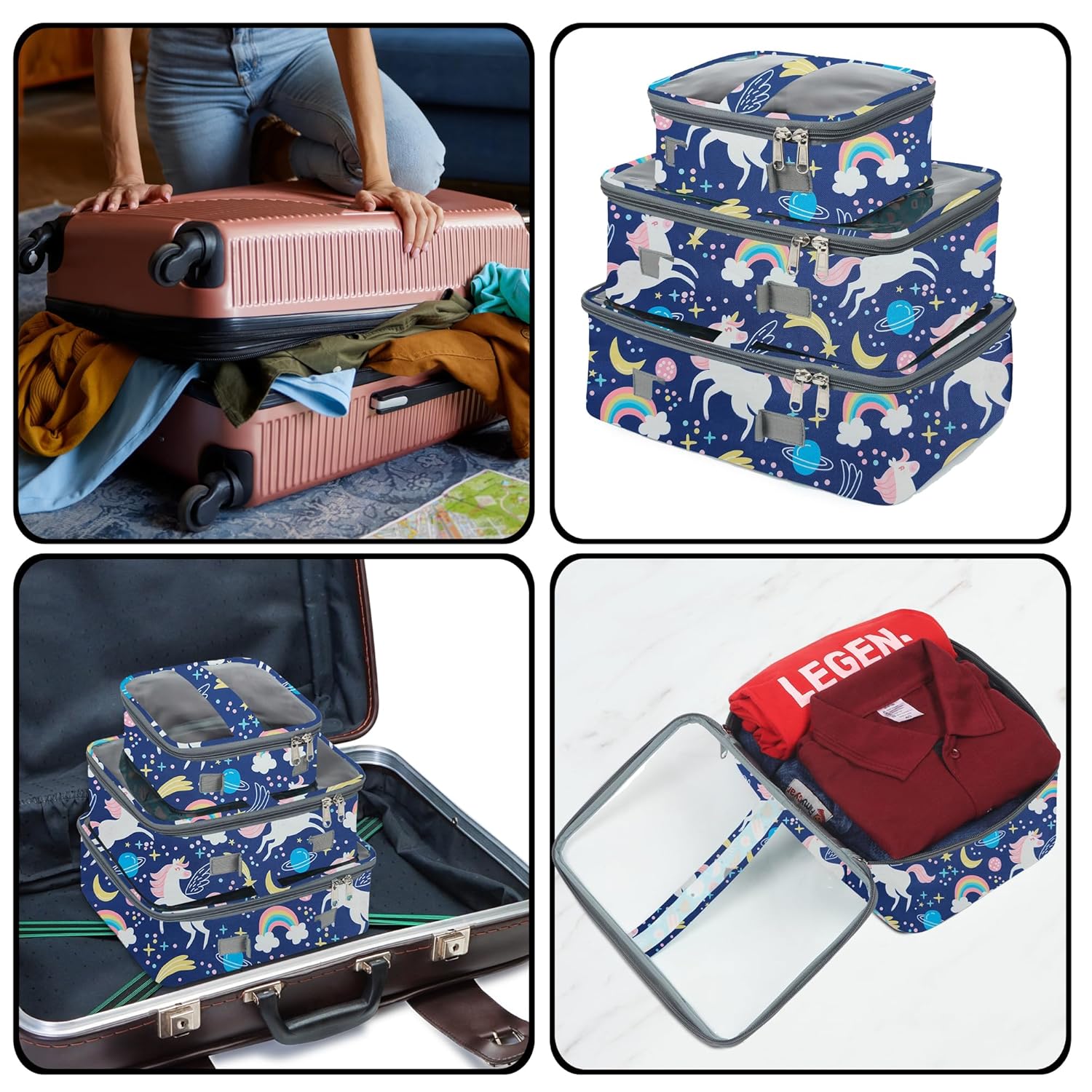 Multi-functional Bag Organiser (Pack of 3)