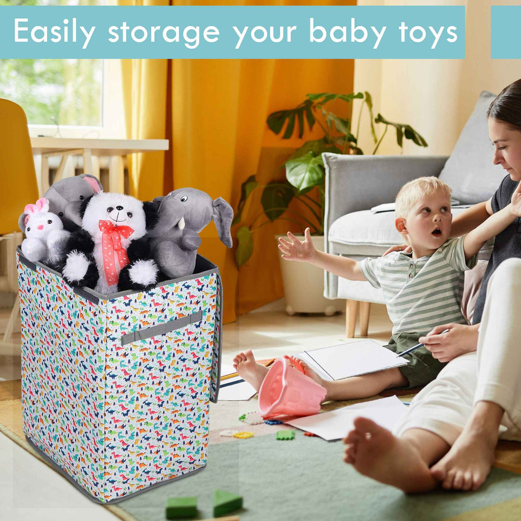 Laundry Bag - Foldable with Handle (Dinosaur)