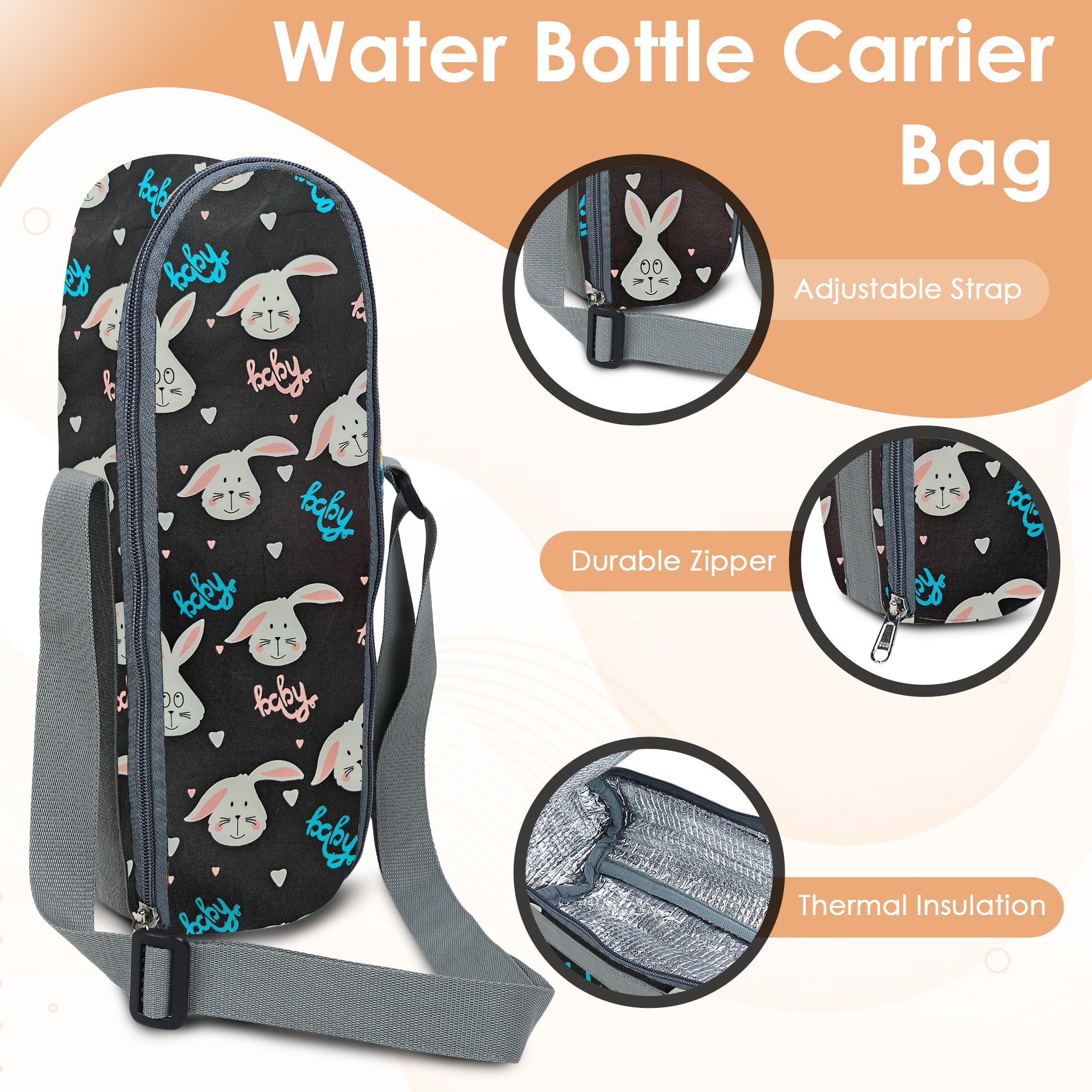 Premium Water Bottle Cover (Bunny)