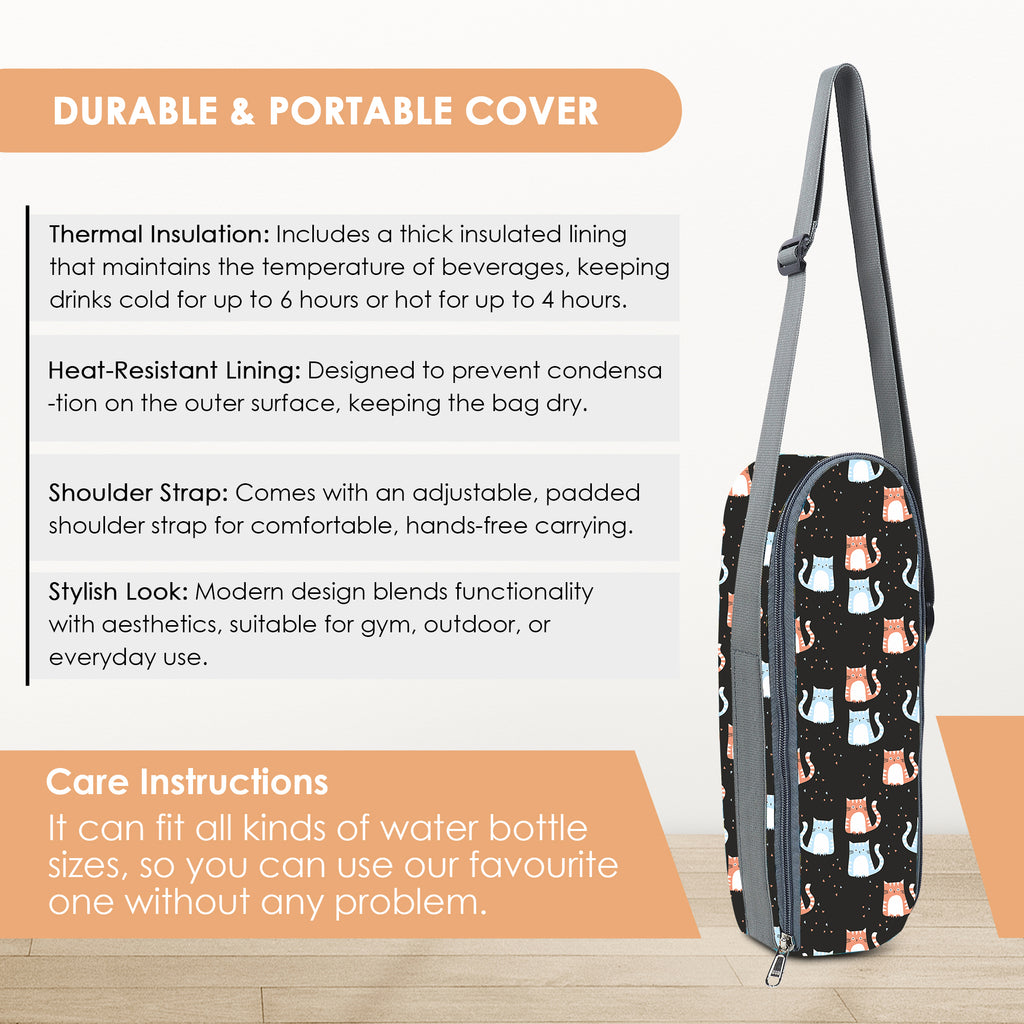 Premium Water Bottle Cover (Cat)