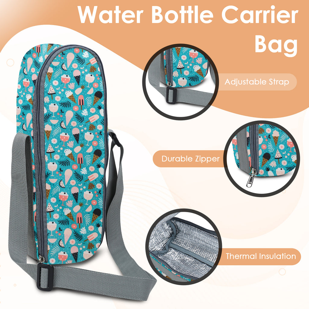 Premium Water Bottle Cover (Ice Cream)
