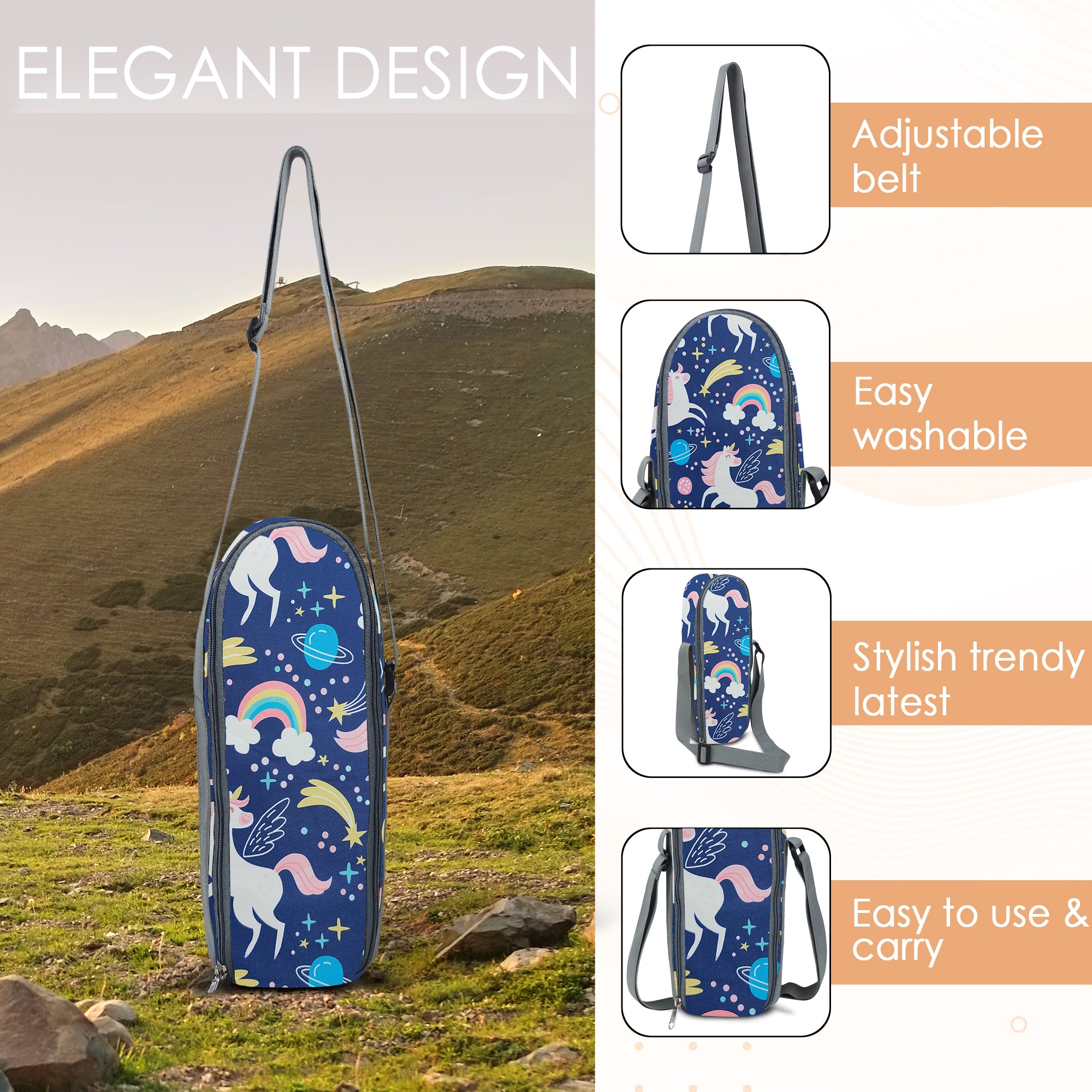Premium Water Bottle Cover (Unicorn)