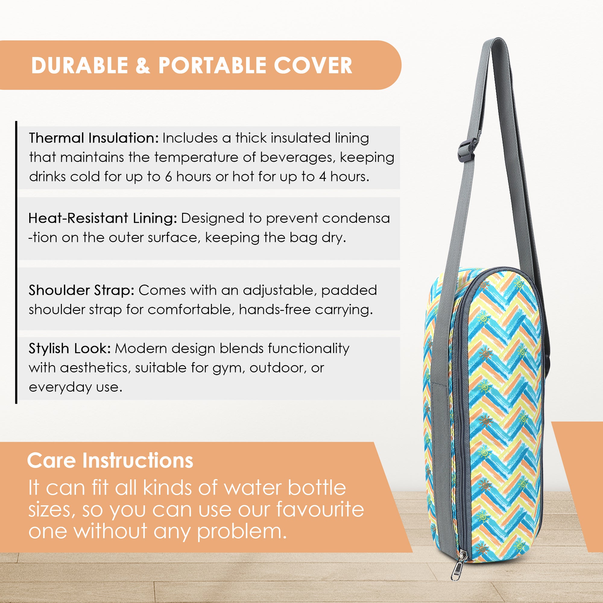 Premium Water Bottle Cover (Sunshine)