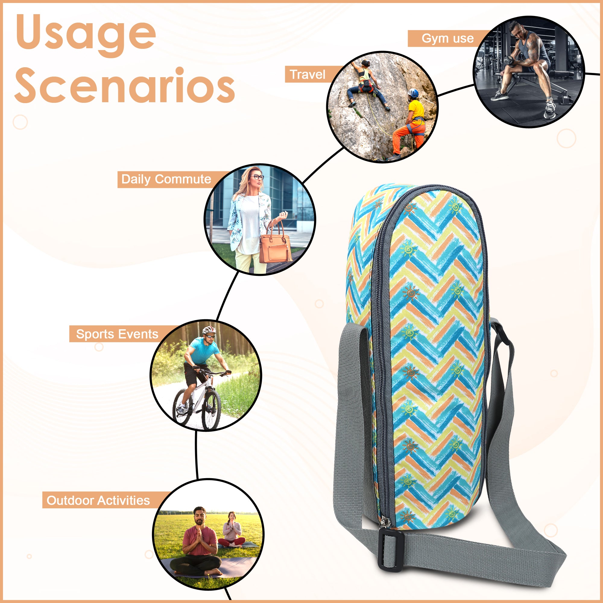Premium Water Bottle Cover (Sunshine)