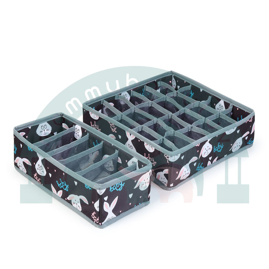 MOMMY BABY LUV Drawer Underwear Organizer – Set of 2 Foldable Storage.