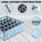 MOMMY BABY LUV Drawer Underwear Organizer – Set of 2 Foldable Storage.