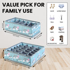 MOMMY BABY LUV Drawer Underwear Organizer – Set of 2 Foldable Storage.