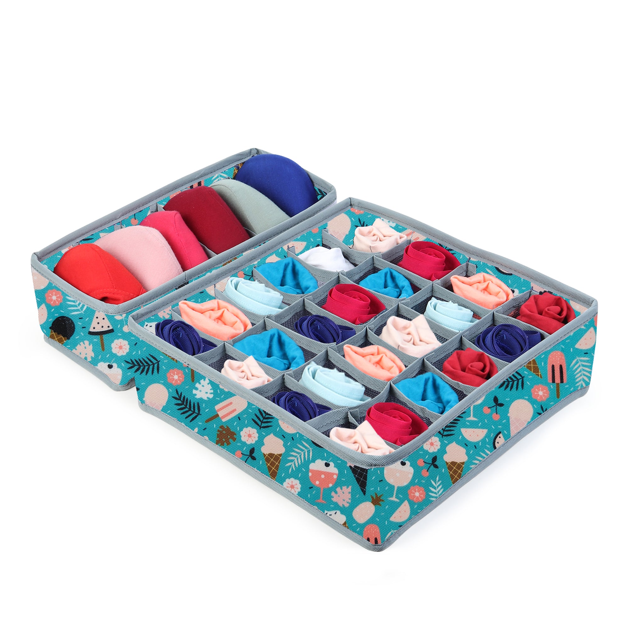 MOMMY BABY LUV Drawer Underwear Organizer – Set of 2 Foldable Storage.