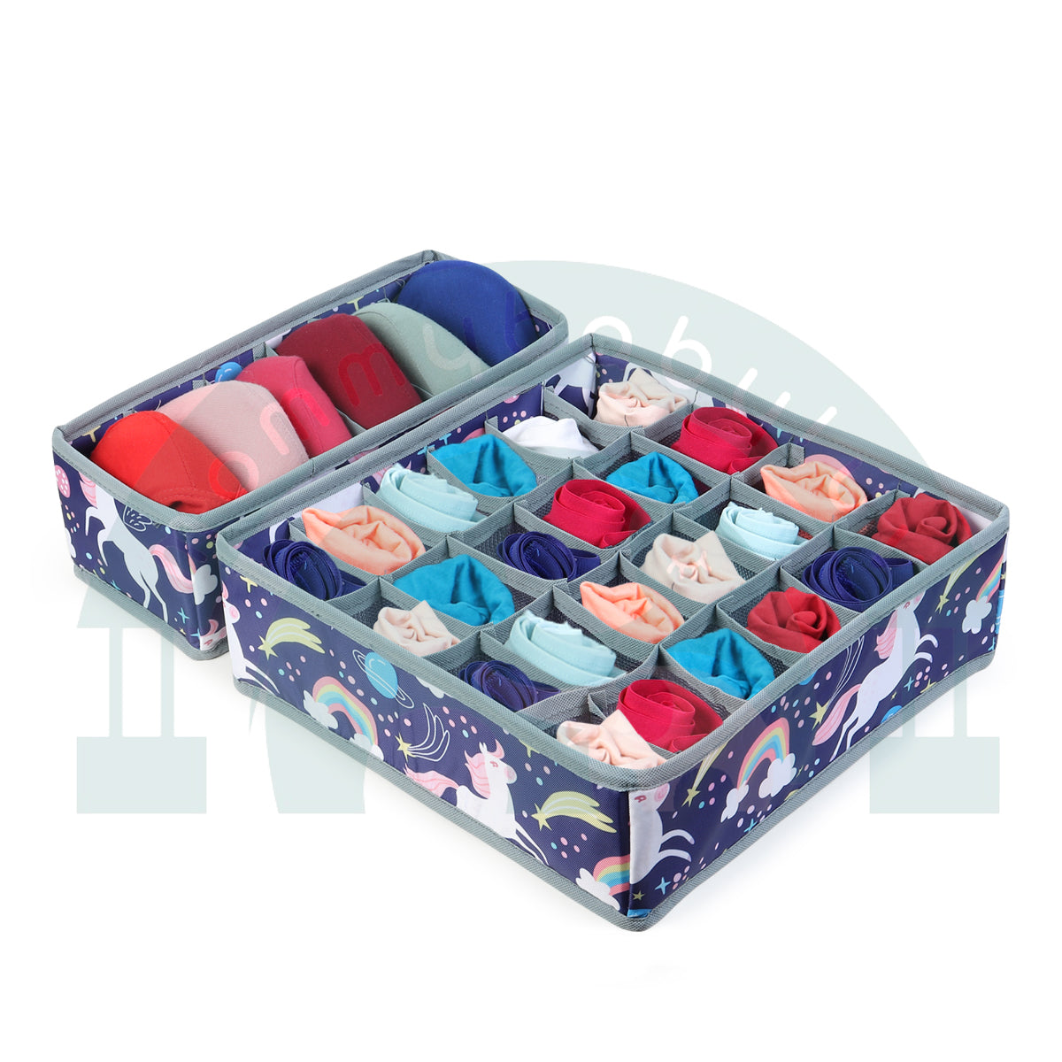 MOMMY BABY LUV Drawer Underwear Organizer – Set of 2 Foldable Storage.