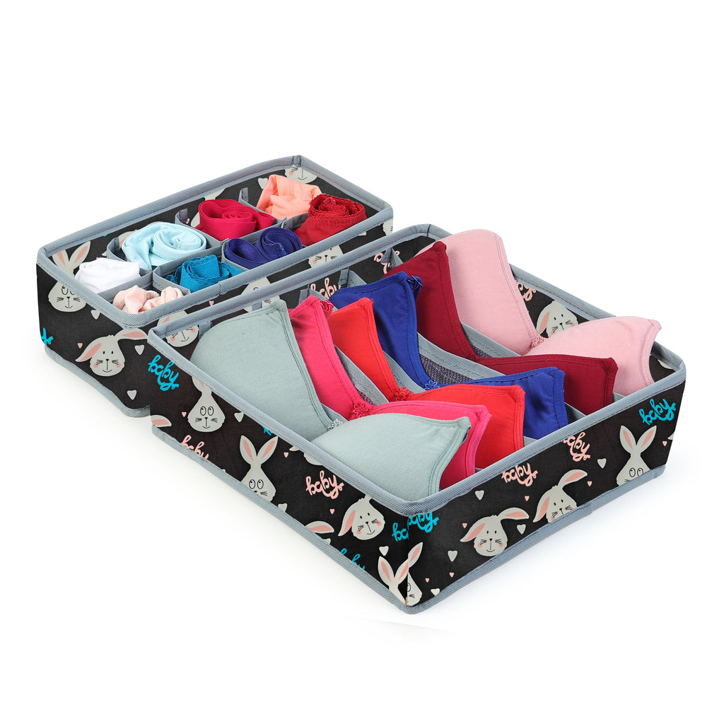 MOMMY BABY LUV Drawer Underwear Organizer – Set of 2 Foldable Storage.
