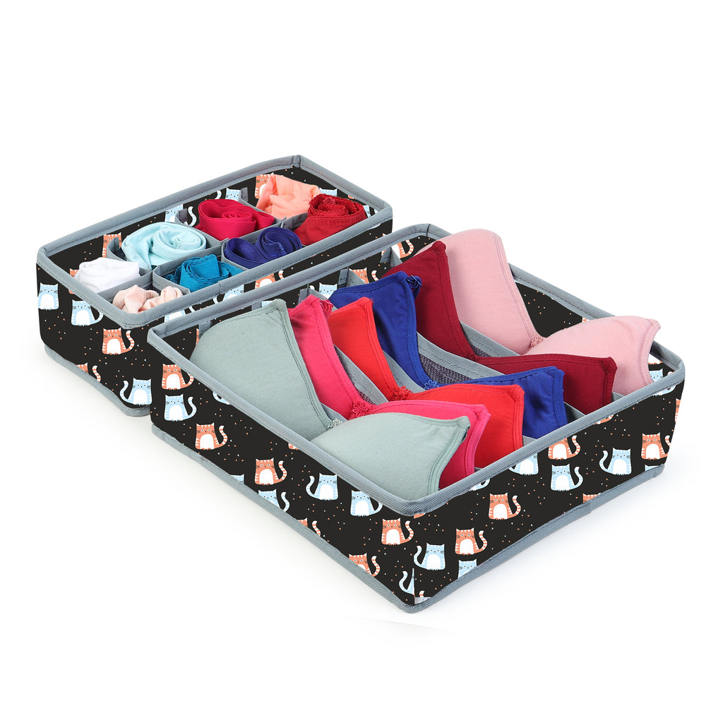 MOMMY BABY LUV Drawer Underwear Organizer – Set of 2 Foldable Storage.