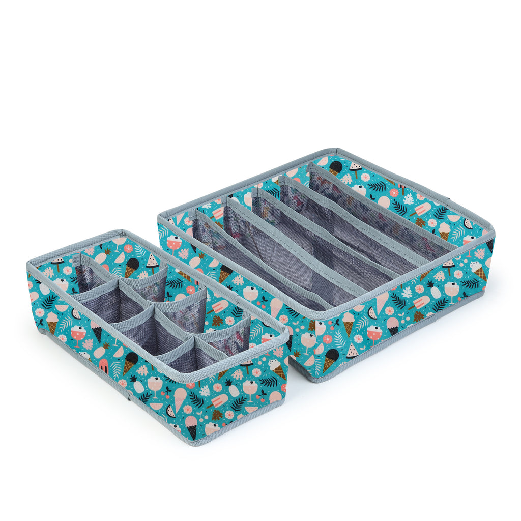 MOMMY BABY LUV Drawer Underwear Organizer – Set of 2 Foldable Storage.