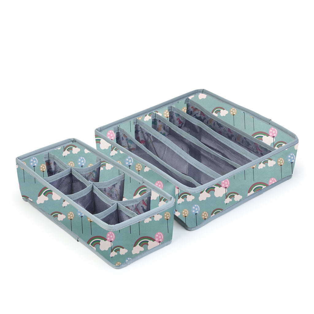 MOMMY BABY LUV Drawer Underwear Organizer – Set of 2 Foldable Storage.