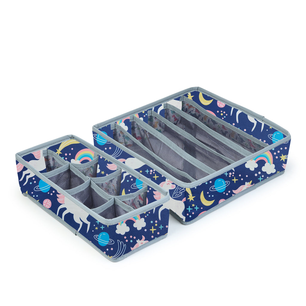 MOMMY BABY LUV Drawer Underwear Organizer – Set of 2 Foldable Storage.