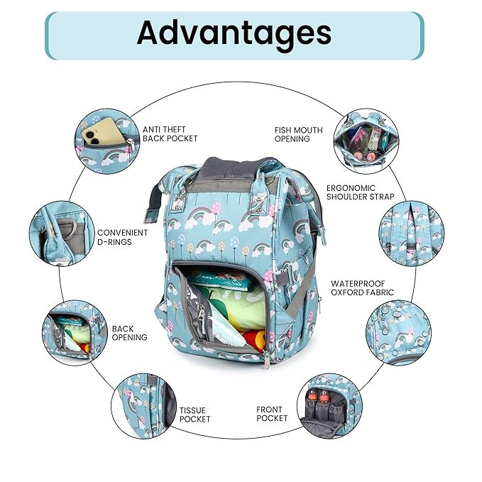 Waterproof Diaper Bag - New Born Baby