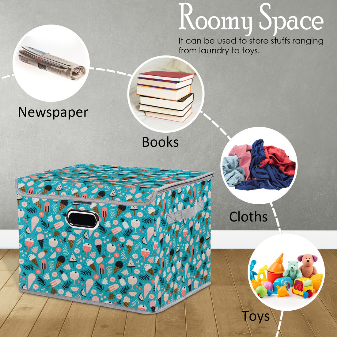 Organise Haven - Single Flap Storage Box